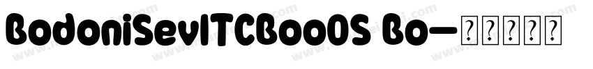 BodoniSevITCBooOS Bo字体转换